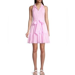 Pink and White Striped Seersucker Lilly Pulitzer Dress Size 12